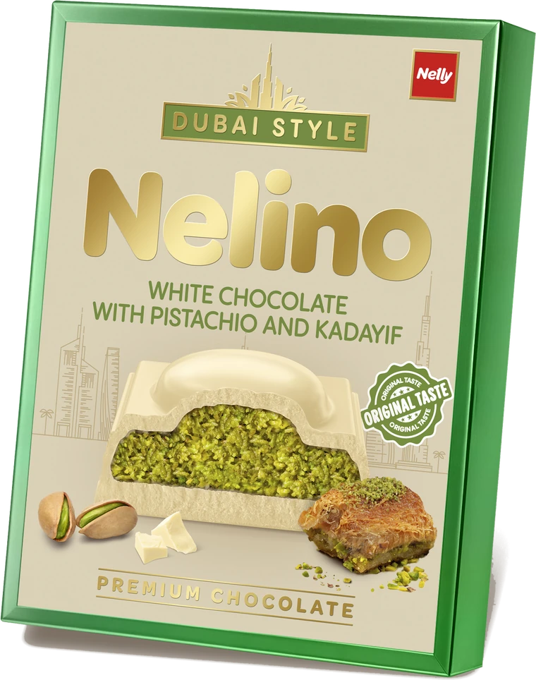 Nelino Dubai Style i vit choklad